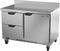 Beverage-Air WTFD48AHC-2-FIP 48-Inch Two-Section Worktop Freezer with 2 Drawers and 1 Solid Door