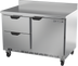 Thumbnail image #1 for Beverage-Air WTFD48AHC-2-FIP 48-Inch Two-Section Worktop Freezer with 2 Drawers and 1 Solid Door