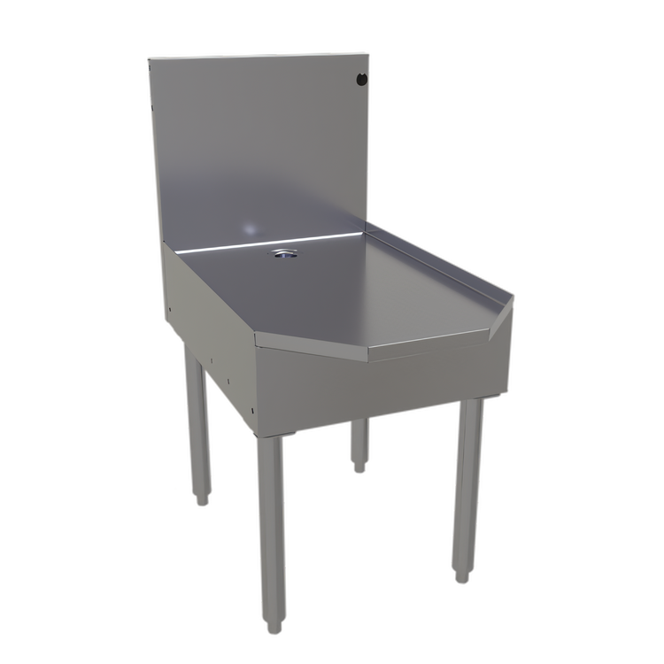 Product image #1 for Glastender Island Oasis Freestanding Frozen Drink Machine Stand with Drain Pan Work Surface, 18-Inch x 29-Inch