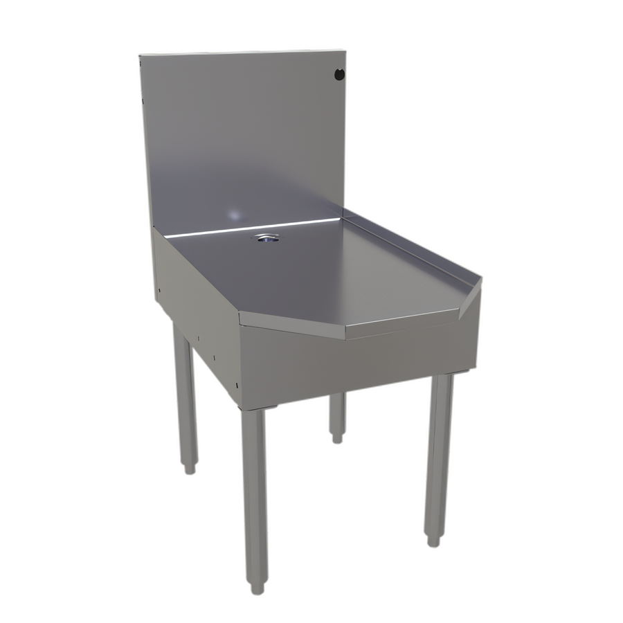 Product image #1 for Glastender Island Oasis Freestanding Frozen Drink Machine Stand with Drain Pan Work Surface, 18-Inch x 29-Inch