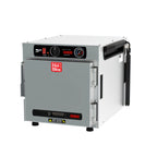 Thumbnail image #1 for Metro HotBlox™ HBCN4-ASPS-CT 4-Pan Narrow Pass-Thru Insulated Holding Cabinet, Countertop/Stacking, Analog Controls, Solid Doors, 120V