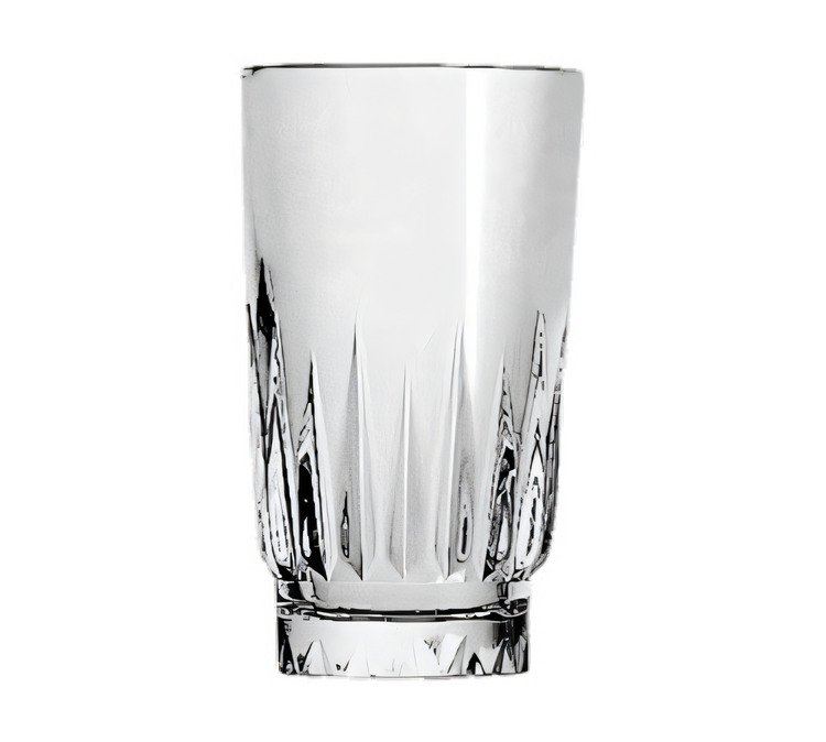 Product image #1 for Breckenridge 9 oz Clear Rim-Tempered Faceted Hi-Ball Glass