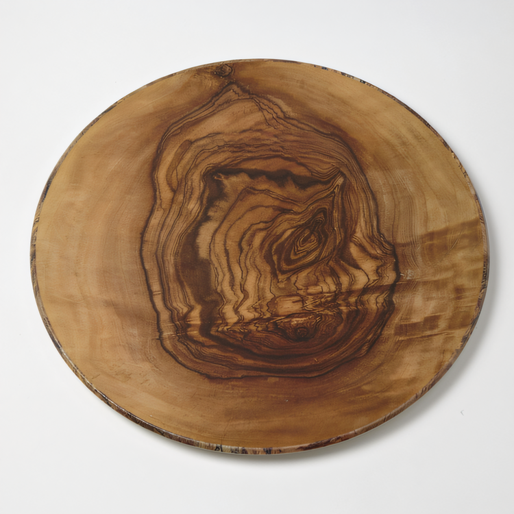 Product image #1 for American Metalcraft Naturals 21-1/2-Inch Round Melamine Platter, Olive Wood Pattern