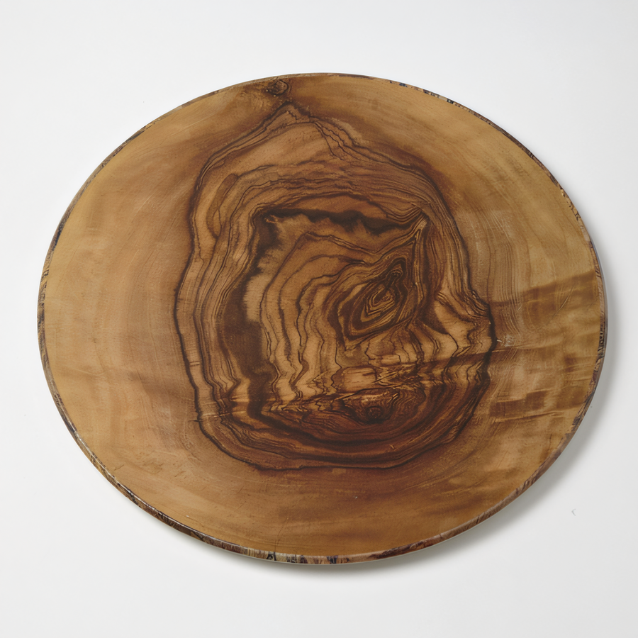Product image #1 for American Metalcraft Naturals 21-1/2-Inch Round Melamine Platter, Olive Wood Pattern