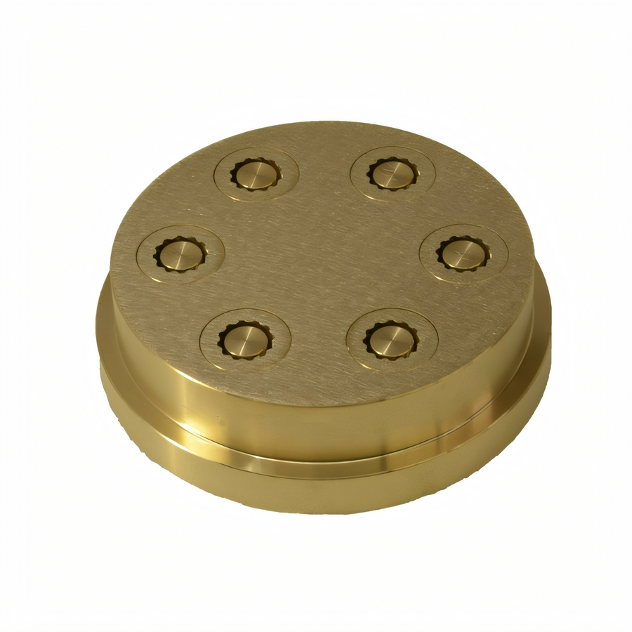 Product image #1 for Omcan #128 Brass Tortiglioni Pasta Machine Die, 13 mm