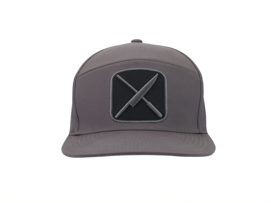 Product image #1 for Mercer Culinary Gray 5-Panel Chef Hat with Mercer Logo Patch