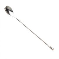 Barfly 11-7/8-Inch Angled Solid Shaft Bar Spoon, 18/8 Stainless Steel