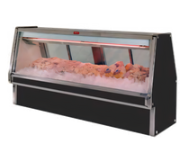 Howard-McCray 34E Series Remote Refrigerated Fish/Poultry Service Case, 52-1/2 Inch Endless Design, LED, Black Exterior/White Interior