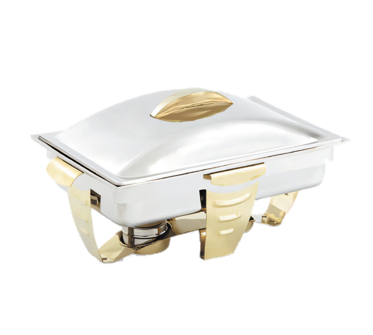 Product image #1 for Vollrath Maximillian Steel Rectangular Stainless Steel Water Pan for Full-Size 9-Quart Chafers
