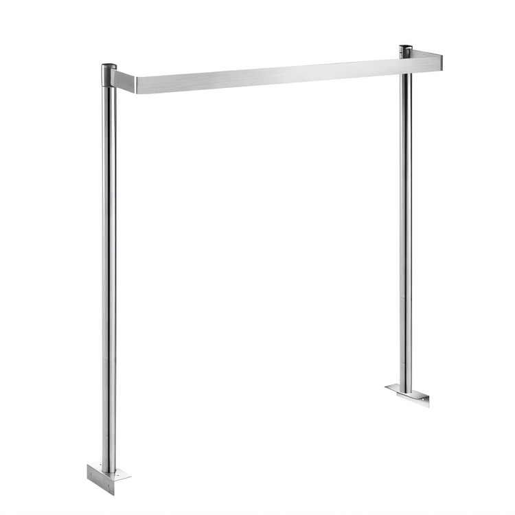 Product image #1 for Klinger's Trading 72-Inch Adjustable U-Shaped Table-Mounted Pot Rack with Double-Prong Hooks