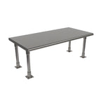 Thumbnail image #1 for BK Resources BK-OSS-2448BN 48"W x 24"D Single Table-Mount Overshelf, 16-Gauge T-304 Stainless Steel, Bullnose