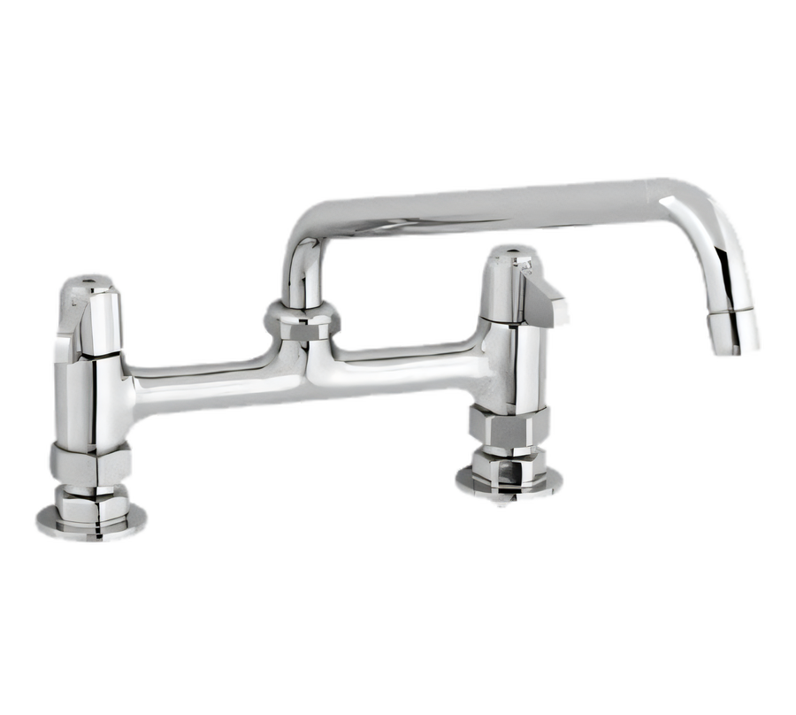 Product image #1 for Equip 8-Inch Centers Deck Mount Mixing Faucet with 16-Inch Swing Nozzle and Lever Handles