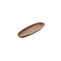 Small Oblong Acacia Wood Boat Platter