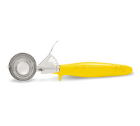 Hamilton Beach Commercial #20 Thumb Press Disher with Microban® Ergo Handle and Pan Rest, Yellow, 1 to 1.8 oz