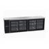 Thumbnail image #1 for Krowne Two-Section Sliding Glass Door Back Bar Cooler, 108 Inches Wide
