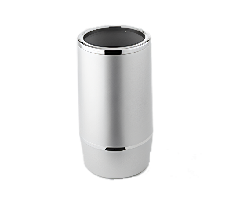 Product image #1 for Frosted Silver Acrylic Double-Wall Insulated Wine Cooler, 5-Inch Diameter x 9-Inch High