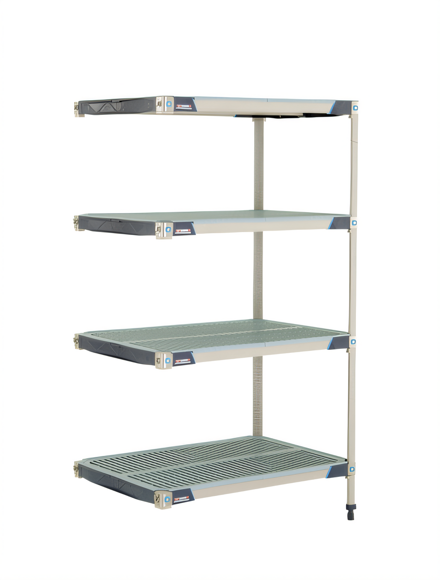 Product image #1 for MetroMax i 4-Shelf Add-On Polymer Shelving Unit, 36W x 24D x 63H