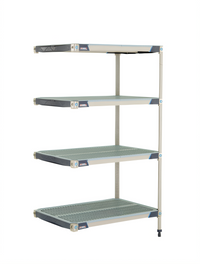 MetroMax i 4-Shelf Add-On Polymer Shelving Unit, 36W x 24D x 63H