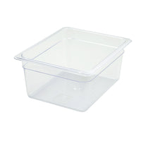 Winco Poly-Ware Clear Half-Size Polycarbonate Food Pan, 5-1/2 Inch Deep