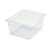 Thumbnail image #1 for Winco Poly-Ware Clear Half-Size Polycarbonate Food Pan, 5-1/2 Inch Deep