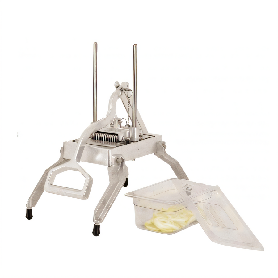 Product image #1 for Omcan USA Vertical Countertop Fruit & Vegetable Slicer, Manual, 1/4-Inch Stainless Steel Blade