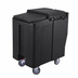 Thumbnail image #2 for Cambro SlidingLid Tall Mobile Ice Caddy, 175 lb. Capacity, Black