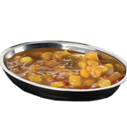 Thumbnail image #1 for American Metalcraft D406 Oval Stainless Steel Sauce Cup, 4 oz. Case of 576