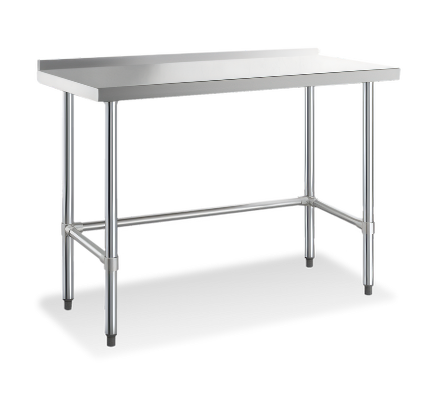 Product image #1 for 30 Inch x 30 Inch Corner Open Base 18 Gauge 304 Stainless Steel Work Table