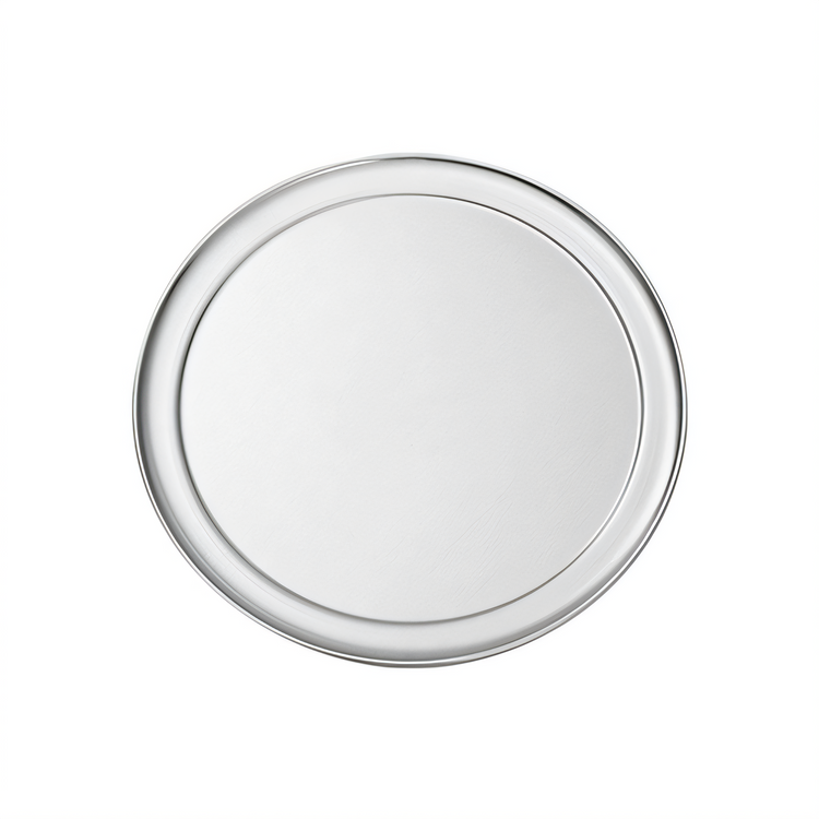 Product image #1 for American Metalcraft amNOW Essentials 12 Inch Round Tapered/Nesting Aluminum Pizza Pan, Wide-Rim, Flat Bottom, Pack of 6