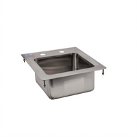 Omcan USA Single-Compartment Drop-In Stainless Steel Sink with 9 x 9 x 5 Inch Bowl