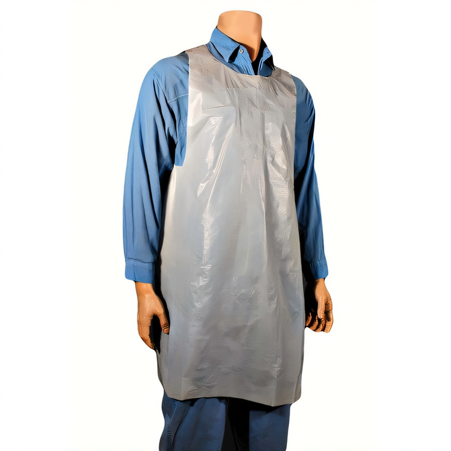 Product image #1 for Economy Disposable Polyethylene Apron, 28 x 46 Inch, White