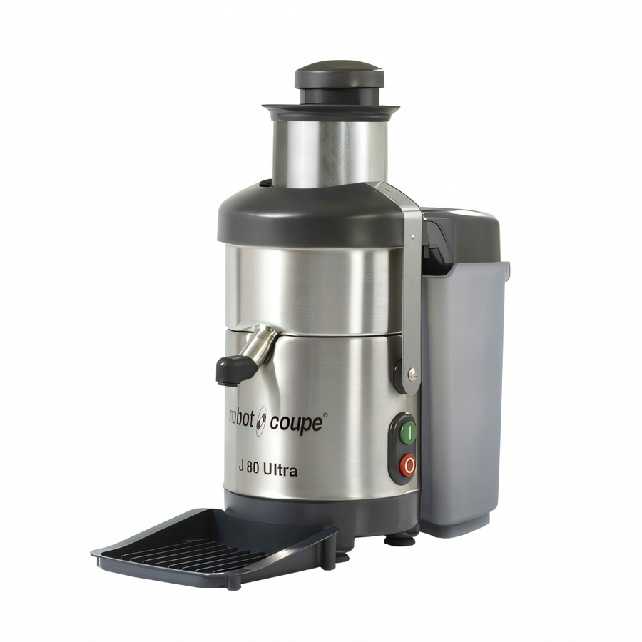 Product image #1 for Robot Coupe J80 Countertop Centrifugal Fruit and Vegetable Juicer / Juice Extractor, Automatic Feed, 1 HP, 120V