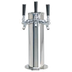 Thumbnail image #1 for Stainless Steel Countertop 3-Faucet Glycol-Cooled Column Draft Beer Tower