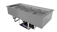 Hatco CWBP-4 4-Pan Full-Size Drop-In Refrigerated Well, Top Mount, Self-Contained R-290