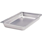Thumbnail image #1 for Crestware Saf-T-Stak 2332 2/3 Size Solid Steam Table Pan, 2-1/2 in Deep, 18/8 Stainless Steel, 22 Gauge Case of 12