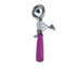Thumbnail image #1 for Thumb Press 3/4 Ounce Stainless Steel Ice Cream Scoop with Orchid Plastic Handle