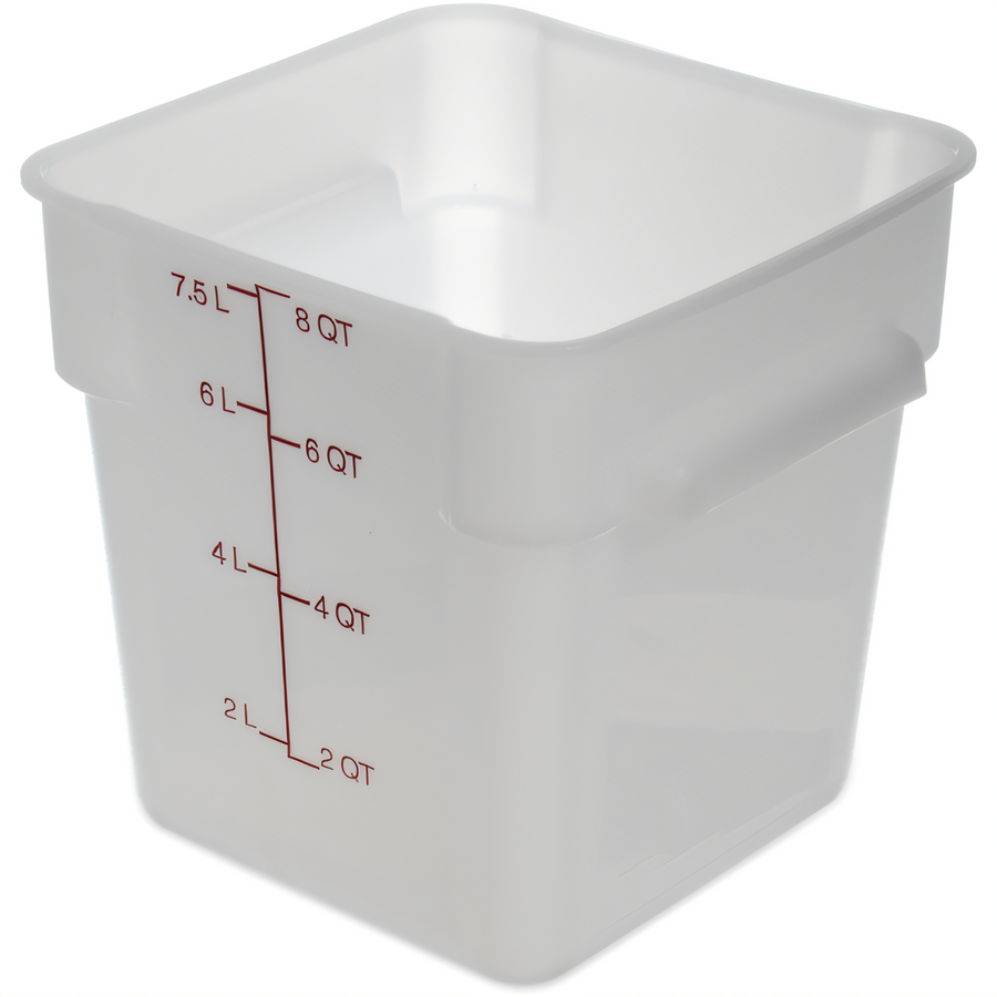 Product image #1 for CFS Brands 11963PE02 Squares Commercial Food Storage Containers Case of 6