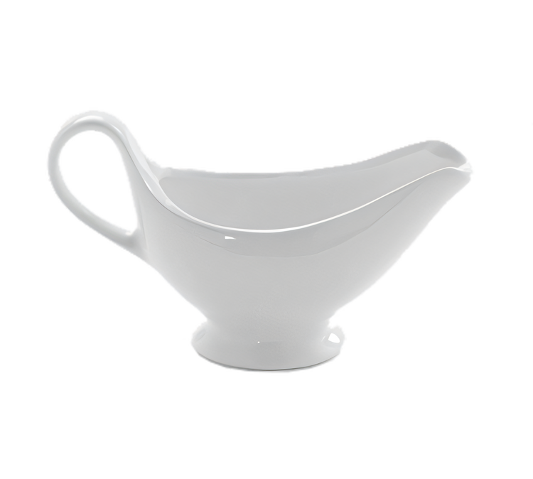 Product image #1 for American Metalcraft 9 oz Medium White Porcelain Gravy Boat