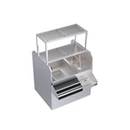 Thumbnail image #1 for Krowne Royal Series KRPT-42LP-10 42-Inch Pass-Thru Underbar Cocktail Station with Left Ice Bin, 10-Circuit Cold Plate, and Two Dump Sinks