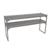 Thumbnail image #1 for Glastender 54-Inch Double Draining Stainless Steel Overshelf for Pass-Thru Cocktail Stations