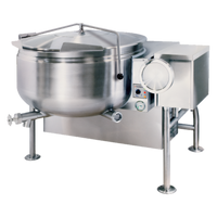 Cleveland Range Short Series 40-Gallon Gas Tilting Steam Kettle, Fully Jacketed, Natural Gas
