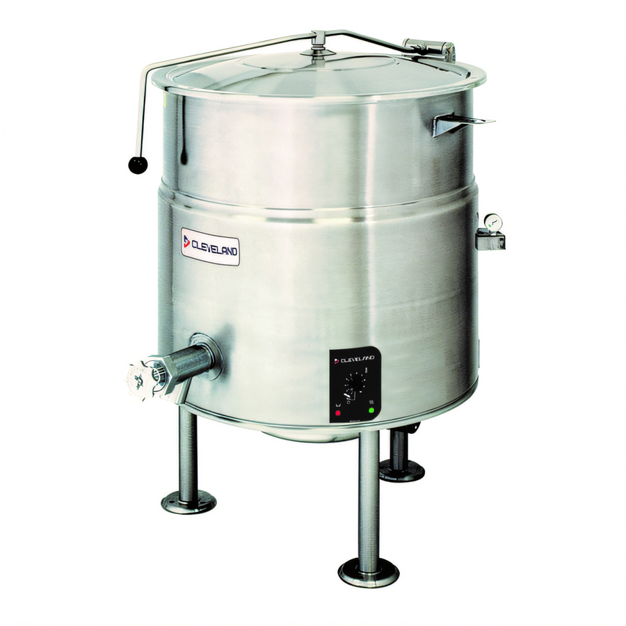 Product image #1 for Cleveland Range KEL60 60-Gallon Electric Tri-Leg 2/3 Jacketed Steam Kettle