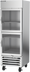 Thumbnail image #1 for Beverage-Air Horizon Series HBR23HC-1-HG One-Section Reach-In Refrigerator with Two Right-Hand Glass Half Doors, 23.32 Cu. Ft., Bottom-Mount Self-Contained Refrigeration