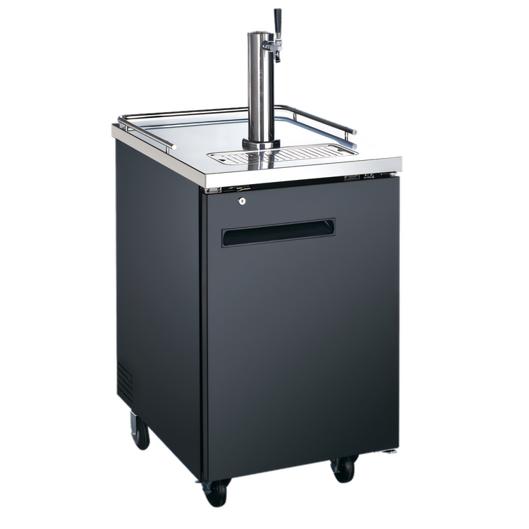 Product image #1 for Black Diamond 24-Inch Draft Beer Cooler/Dispenser with Single Tap Tower, 1 Door, 6.5 Cu. Ft.
