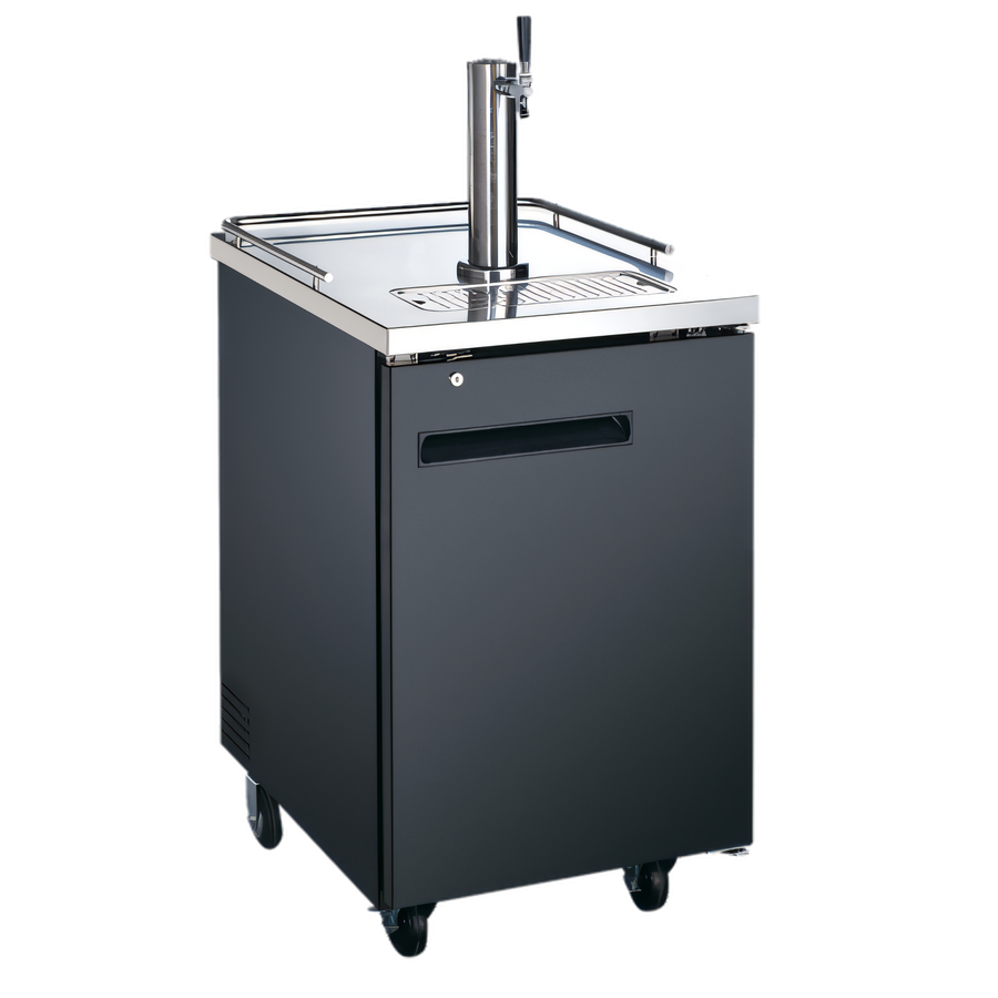 Product image #1 for Black Diamond 24-Inch Draft Beer Cooler/Dispenser with Single Tap Tower, 1 Door, 6.5 Cu. Ft.