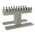 Thumbnail image #1 for Glastender DT-20-MFR Double-Sided Single-Column Countertop Draft Dispensing Tower, 20 Faucets, Mirror Finish