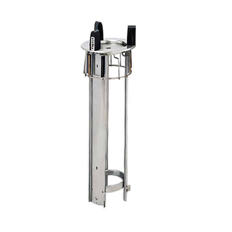 Product image #1 for Delfield Drop-In Unheated Round Plate Dispenser with Single Self-Elevating Tube, 10.12-Inch Capacity