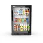 Thumbnail image #1 for Koolmore BC-1DSW-BK One-Section Back Bar Refrigerator, 4.1 cu. ft., Locking Glass Door, Black