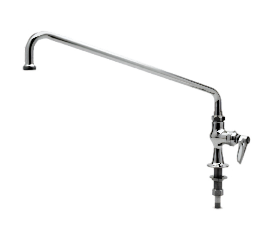 Product image #1 for T&S Brass B-0205-M Single Pantry Deck-Mounted Faucet with 18-Inch Swing Nozzle