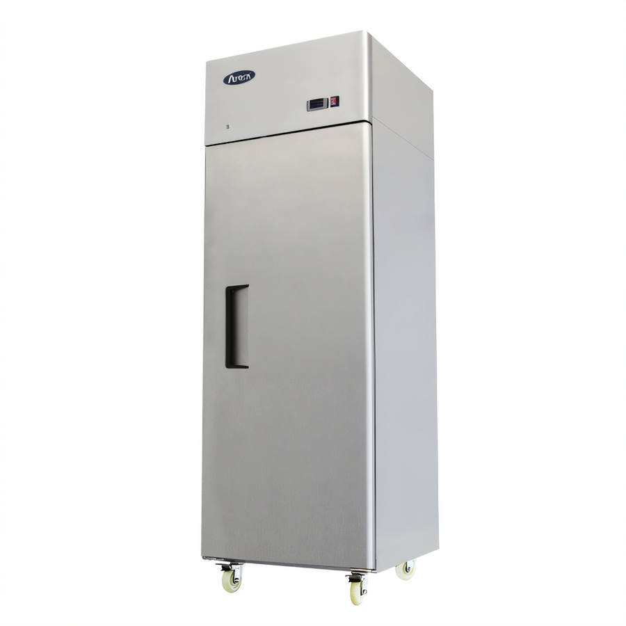 Product image #1 for Atosa 1-Section Top Mount Self-Contained Reach-In Refrigerator, 21.4 Cu. Ft., Solid Door, Stainless Steel